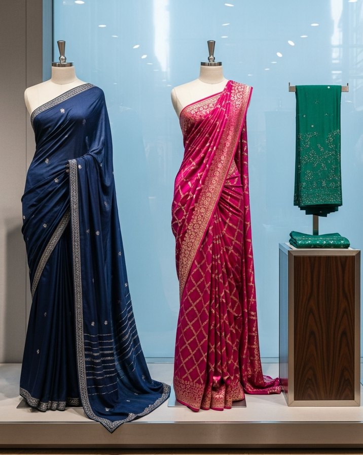Designer Sarees at AP Silk, Byadarahalli, Bengaluru